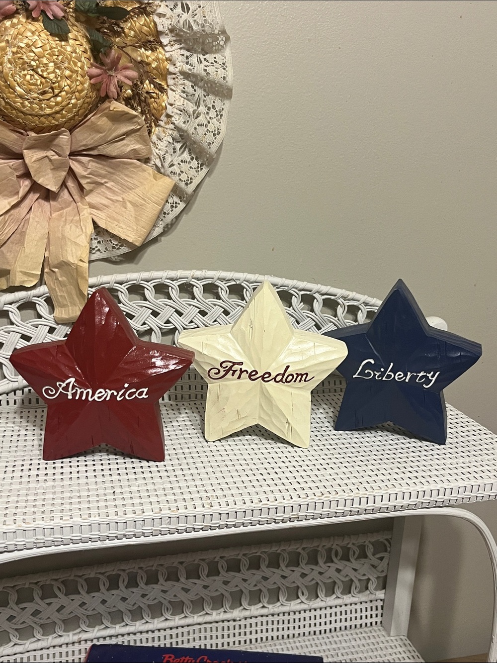 Hobby Lobby set of 3 wood America liberty freedom stars America's 250th